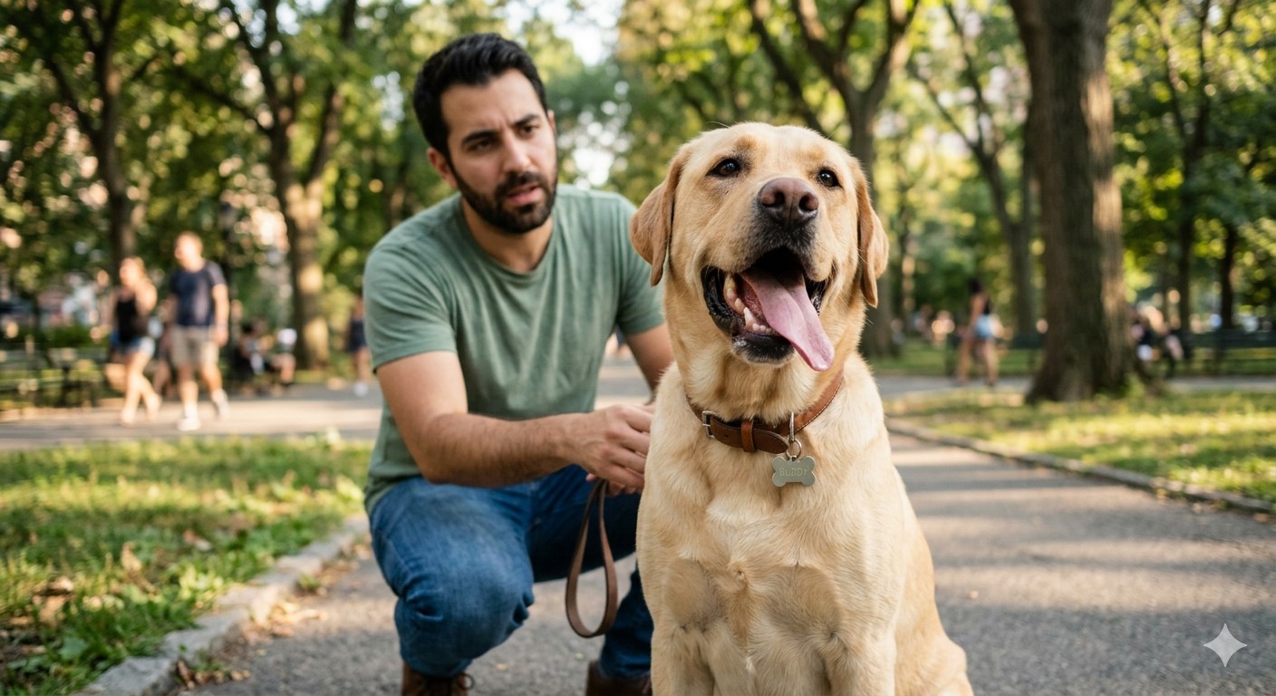 Don	 ignore your Labrador’s heavy panting- it could be more than just the heat