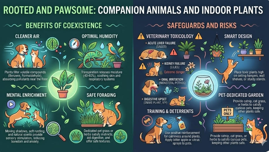 Complex ecologies of indoor plants & companion animals