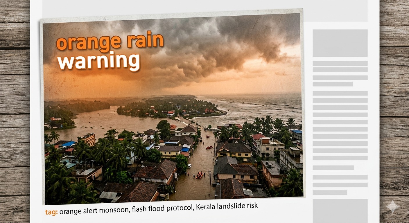 IMD Sounds Orange and Red Alerts Across Multiple States as Intense Monsoonal Deluge Triggers Flash Flood and Landslide Protocols