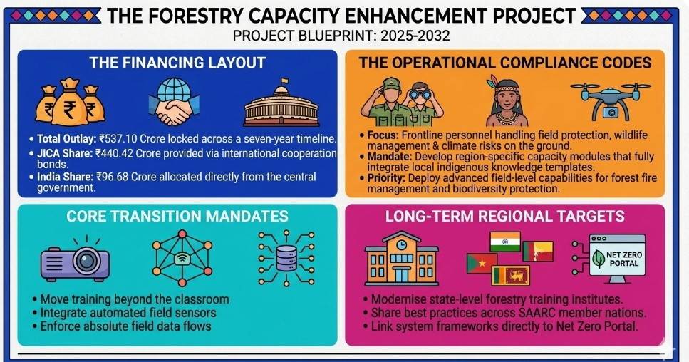 India and Japan Unveil ₹537 Crore Technical Project to Modernise Frontline Forest Management Grid