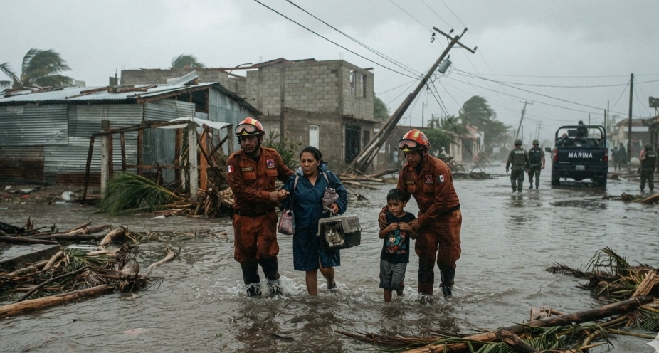 Category 3 Hurricane Polo Slams Into Baja California Sur, Triggering Widespread Blackouts and Catastrophic Flood Warnings