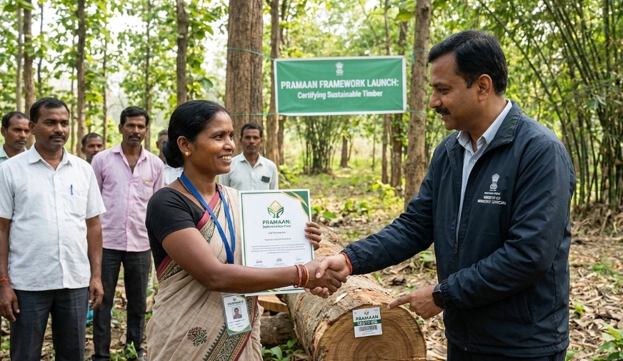 Union Ministry Launches PRAMAAN Framework to Certify Deforestation-Free Timber