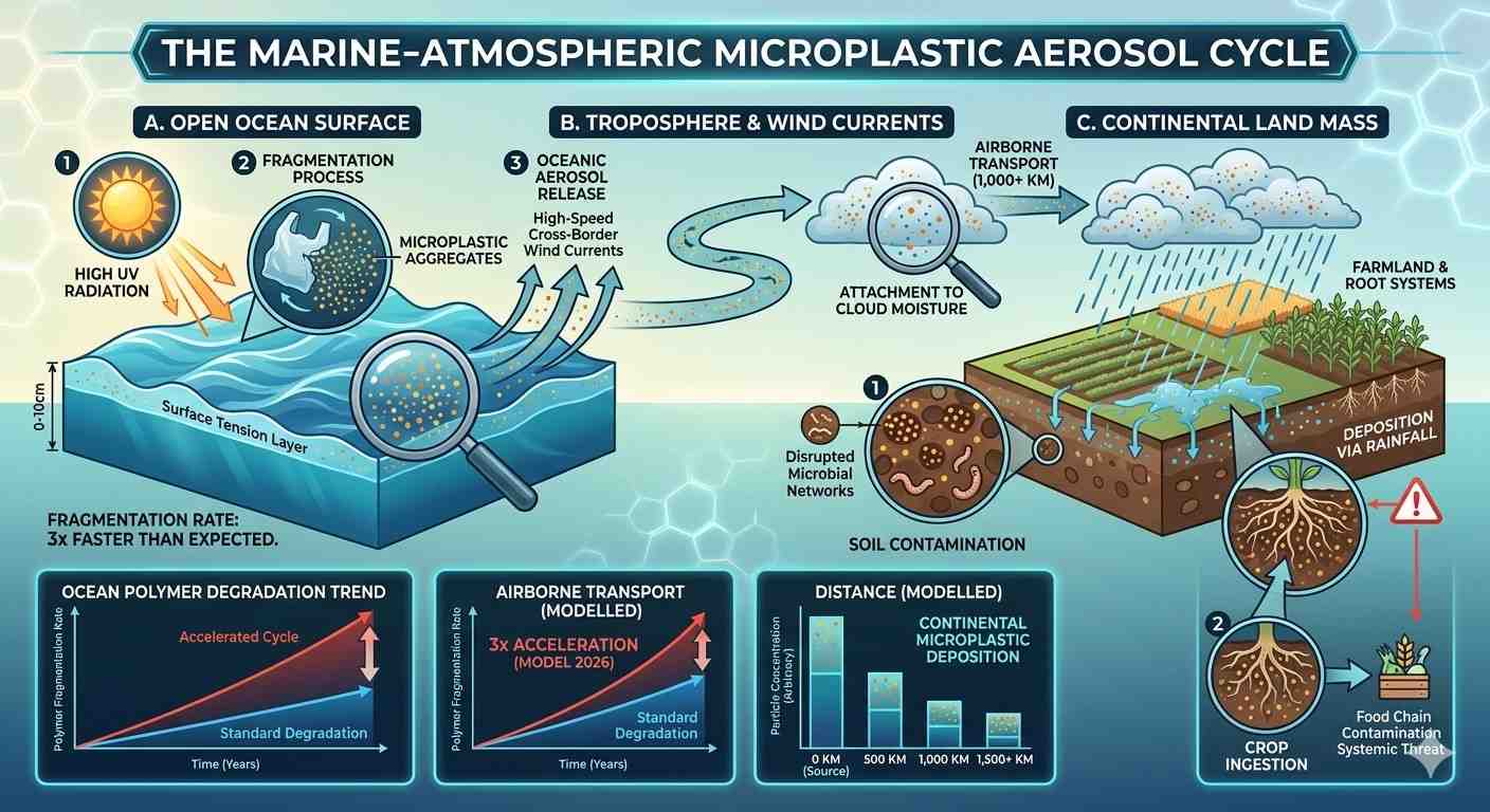 Marine Microplastics Fragmenting Three Times Faster, Contaminating Continental Agricultural Soils