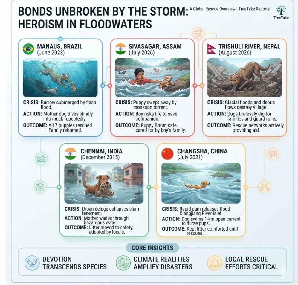 BONDS UNBROKEN BY THE STORM: THE HEROIC TRIUMPHS OF DEVOTION IN FLOODWATERS