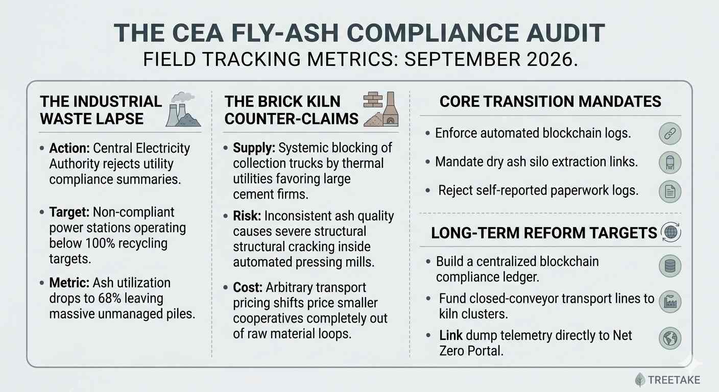 Central Electricity Authority Audit Exposes Severe Collapse in Fly-Ash Utilisation Rates Across Brick Manufacturing Clusters
