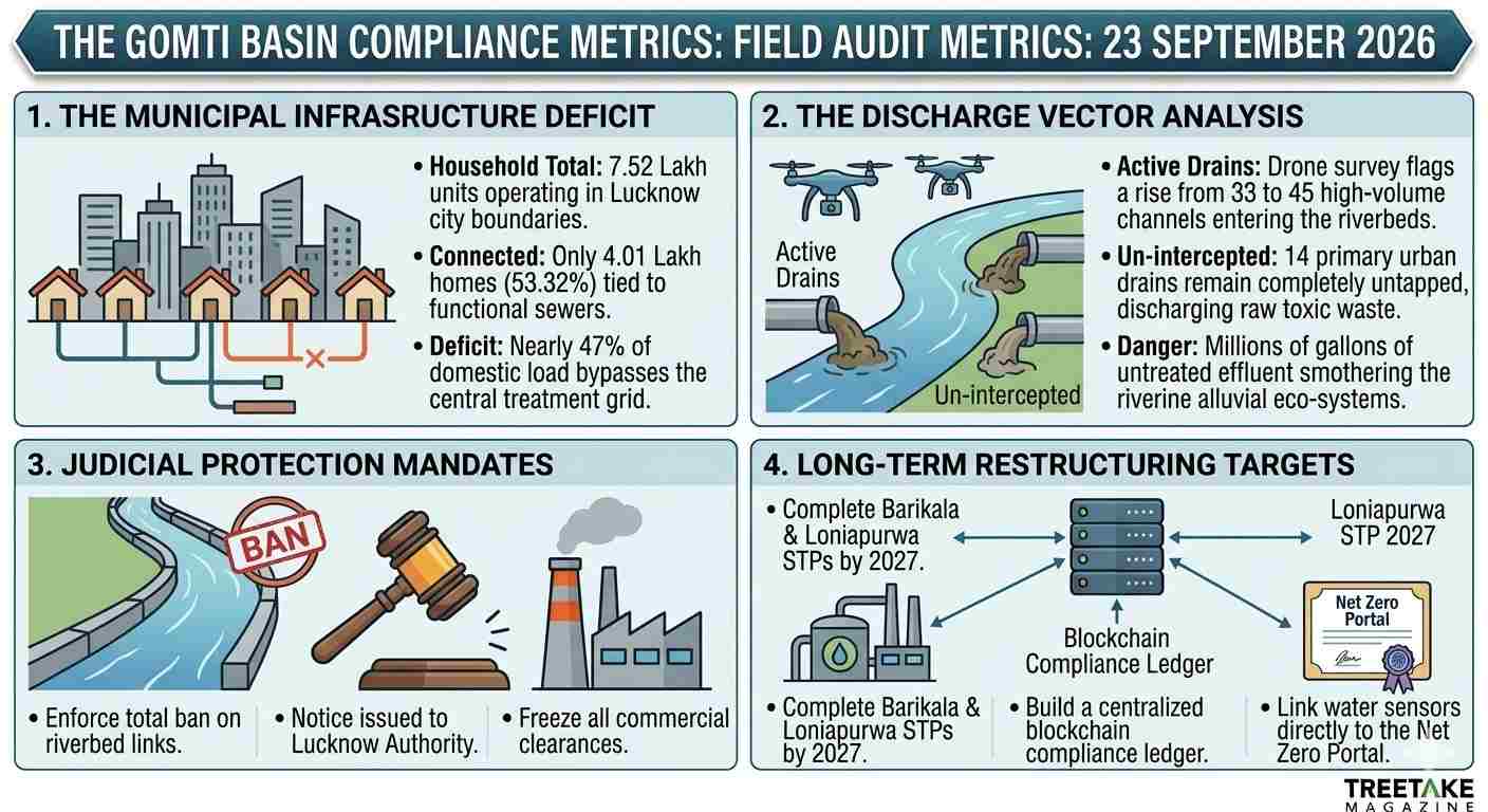 State Pollution Boards Face Sharp Compliance Scrutiny Over Untreated Sewage Discharges into the Ganga and Gomti Basins