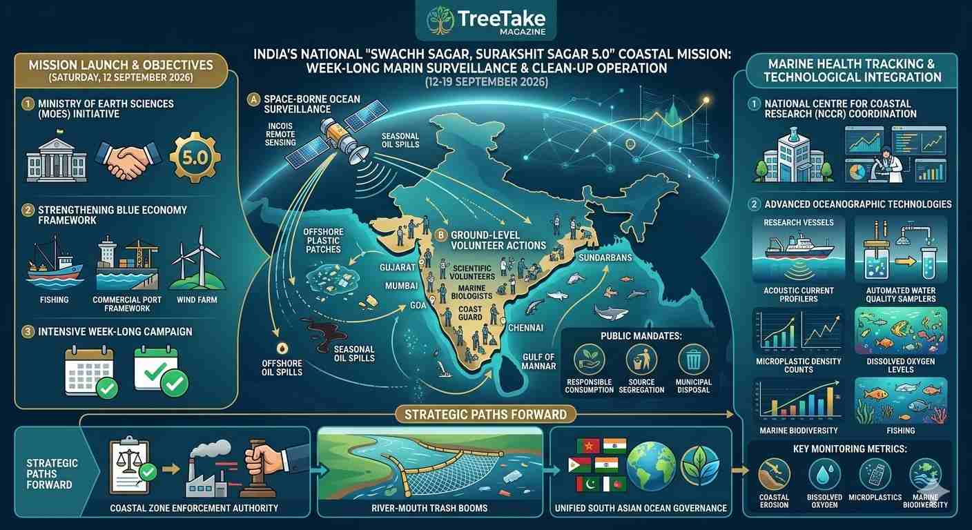 Ministry of Earth Sciences Launches Nationwide Coastal Surveillance Drive Amid Severe Marine Pollution Alarms