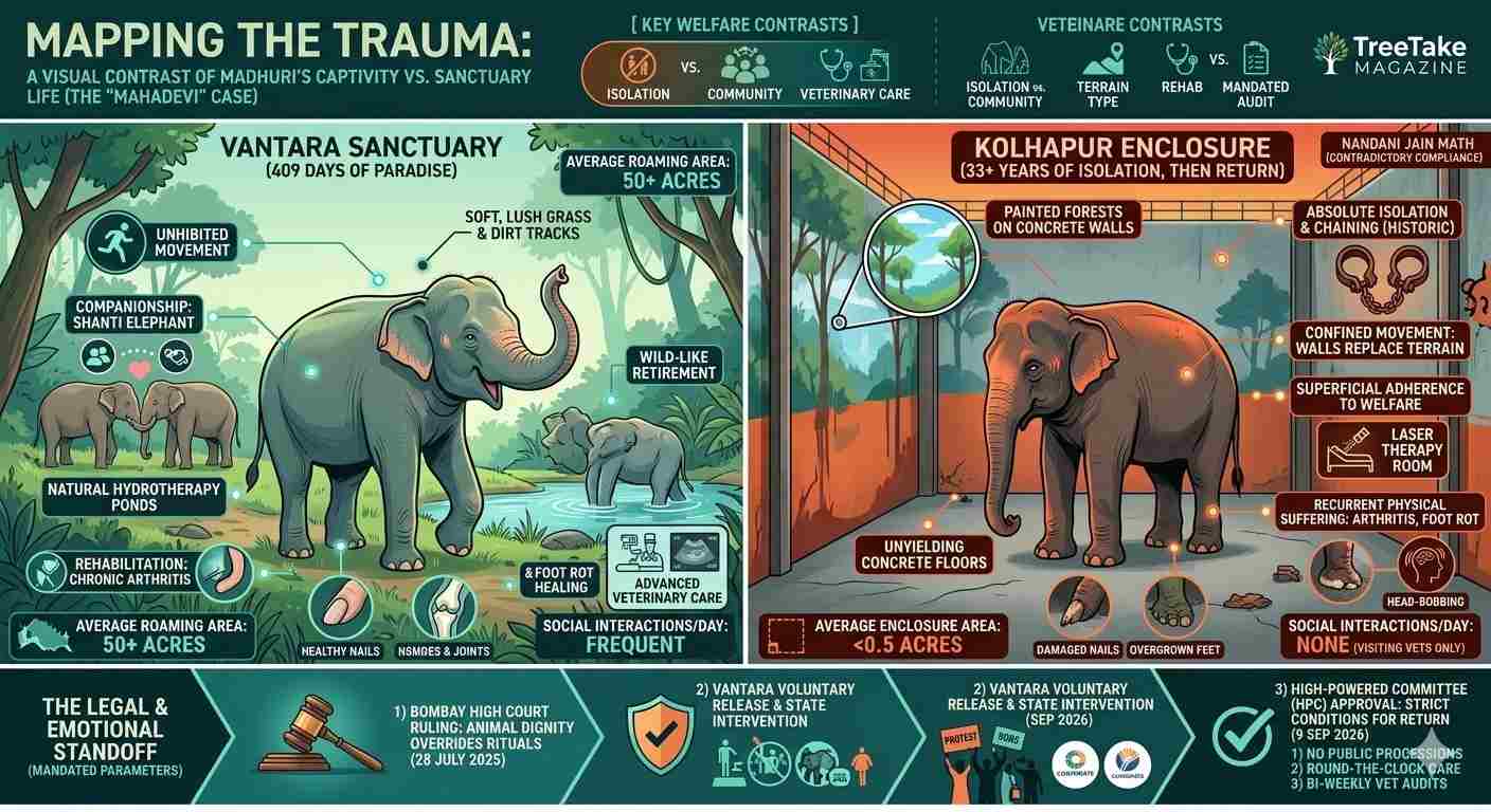 A Sanctuary Revoked: The Legal Standoff, Broken Bonds, and Contested Homecoming of Kolhapurs Captive Elephant
