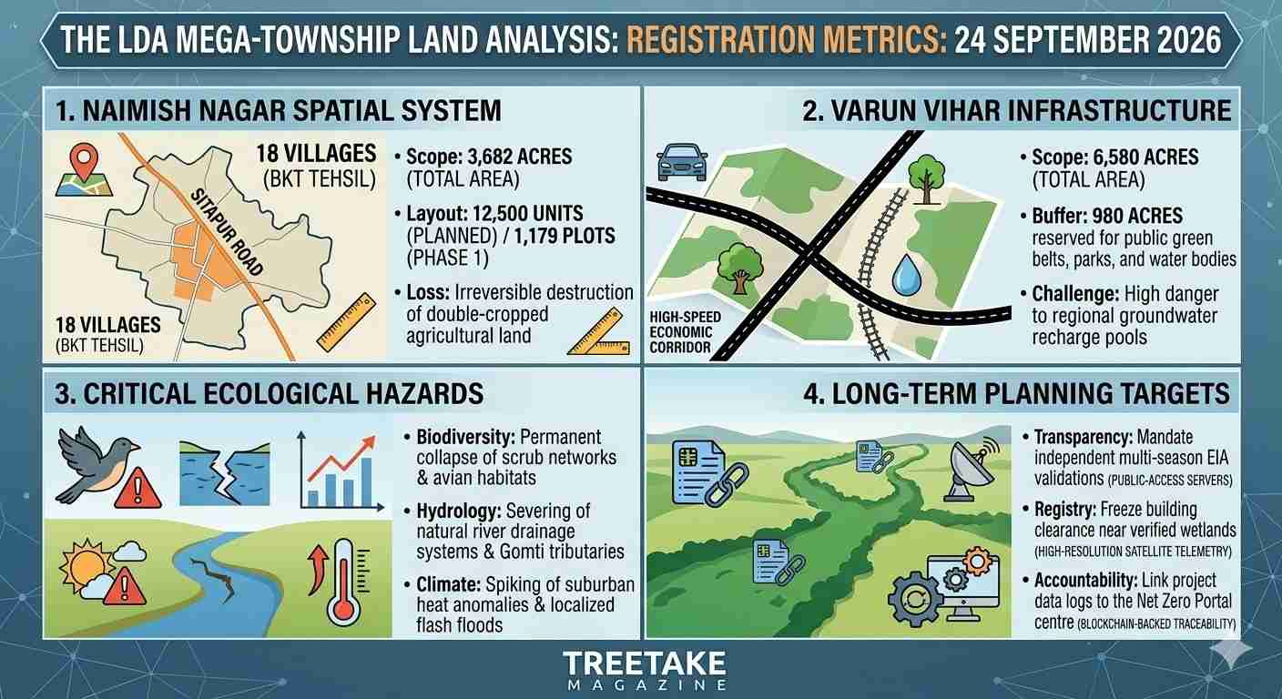 LDA Mega-Housing Schemes Spark Intense Environmental Clearances Battle Over Threatened Lucknow Carbon Sinks