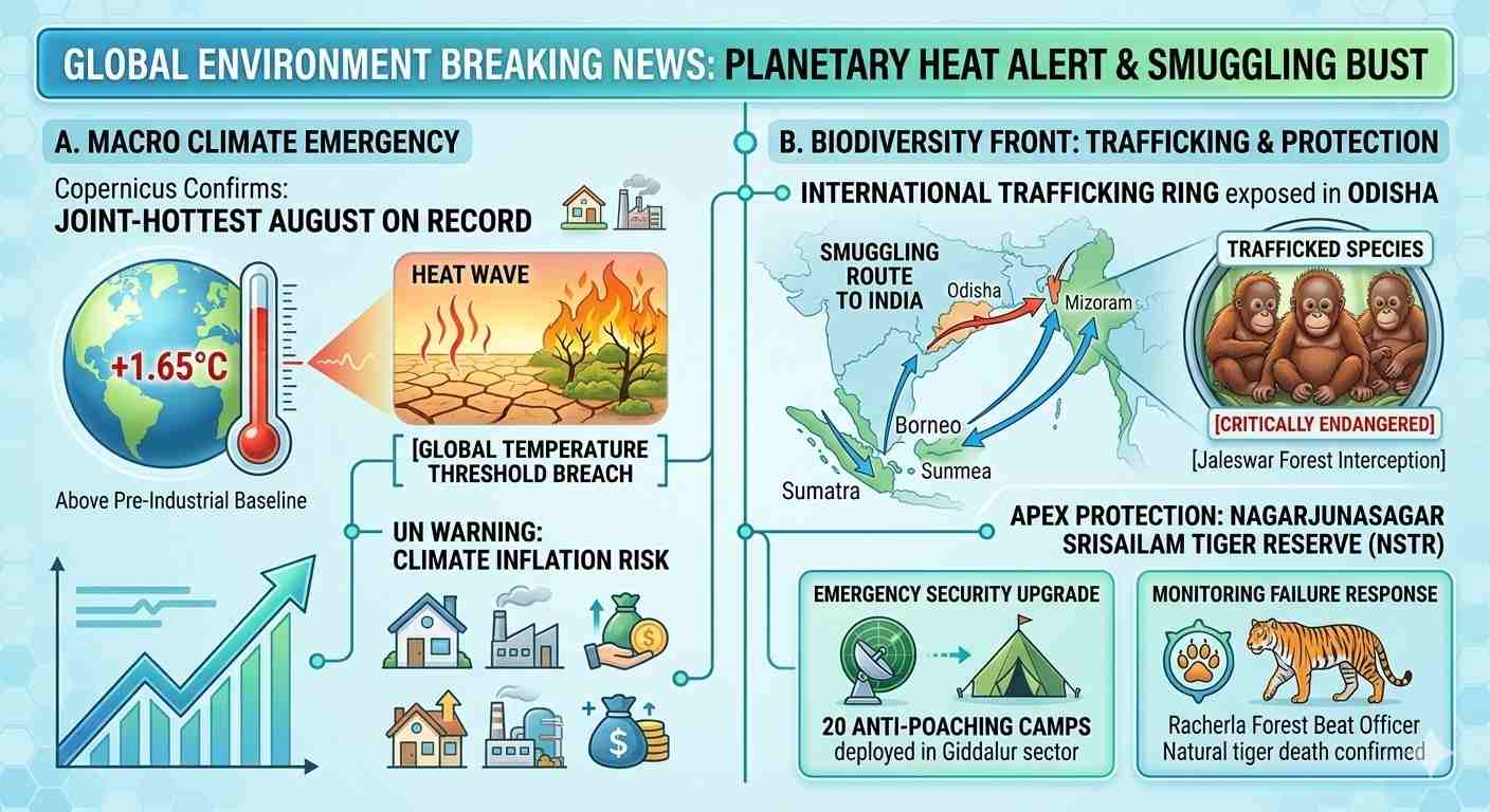 UN Sounds Inflation Alarm Over Copernicus Records While International Trafficking Probe Rocks Wildlife Networks