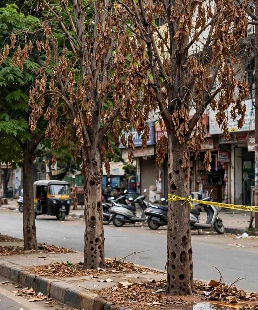 पेड़ों को रसायन से सुखाना गंभीर पर्यावरणीय अपराध