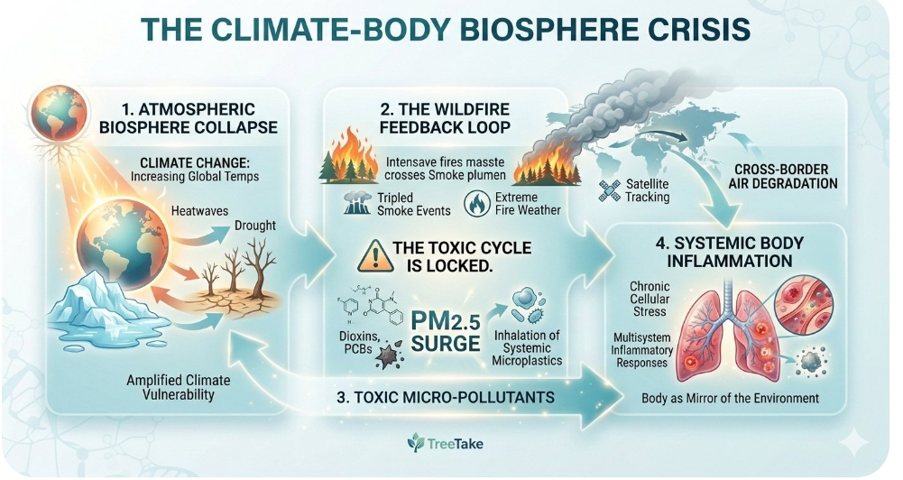 The Wildfire-Air Quality Feedback Loop: UN Warns of Spiralling Climate Impacts on the Biosphere