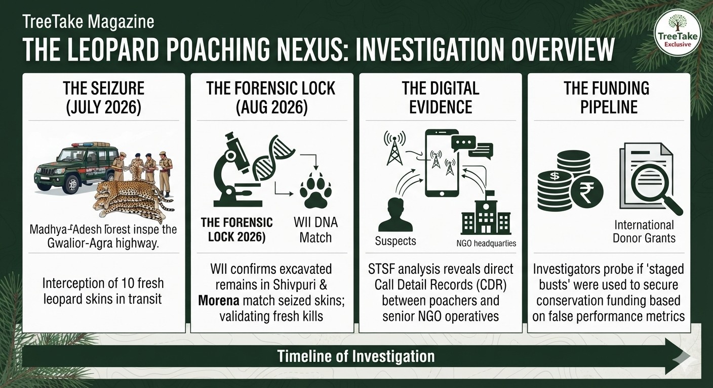 STSF Targets Global Funding Nexus: Legal Net Tightens Around Wildlife SOS as DNA Forensics Match Poached Leopards