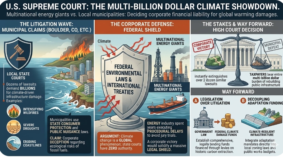 US Supreme Court opens historic term to decide fate of multi-billion dollar climate damage lawsuits