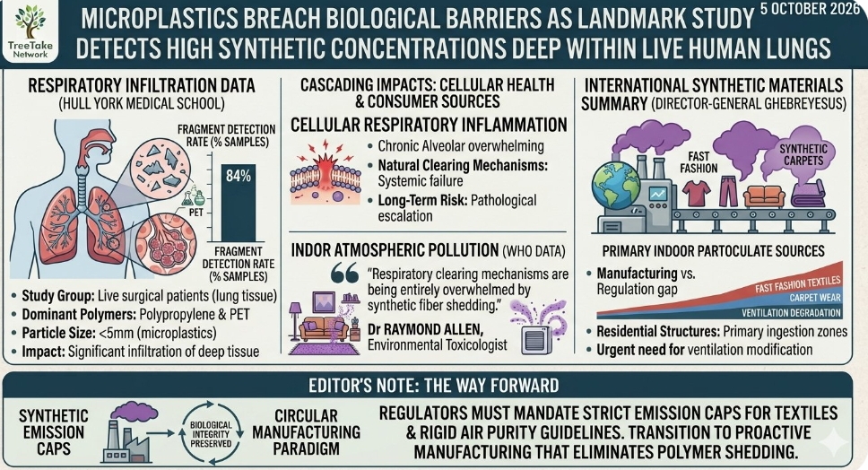Microplastics breach biological barriers as landmark study detects high synthetic concentrations deep within live human lungs