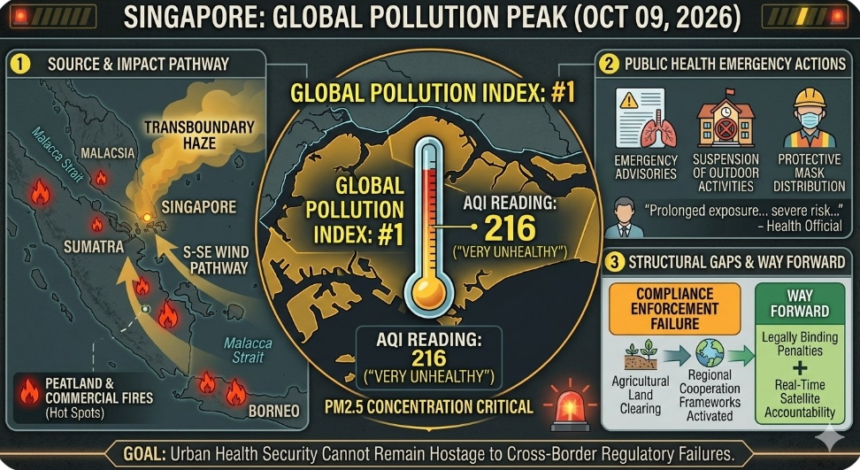 Singapore reaches peak pollution levels globally as transboundary haze intensifies