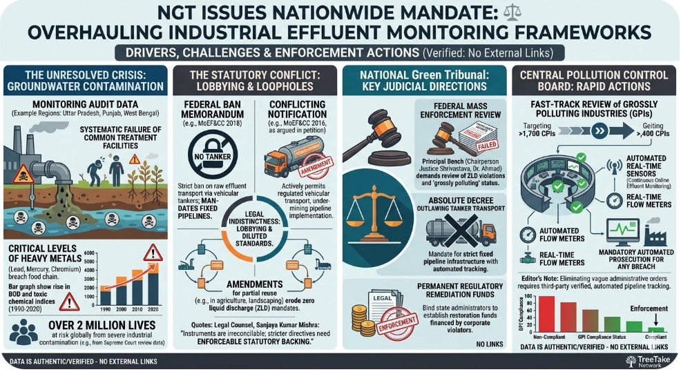 National Green Tribunal orders mass enforcement review over nationwide industrial effluent violations