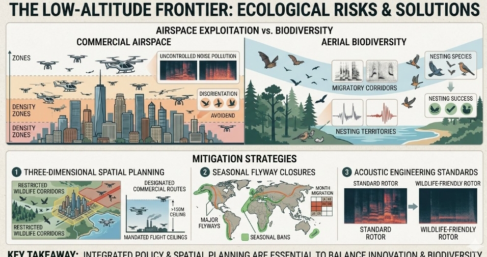 Rapid expansion of low altitude economy leaves flying wildlife vulnerable amidst severe ecological policy gaps