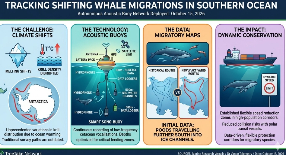 Autonomous Buoy Network Deployed to Track Changing Southern Ocean Whale Migrations