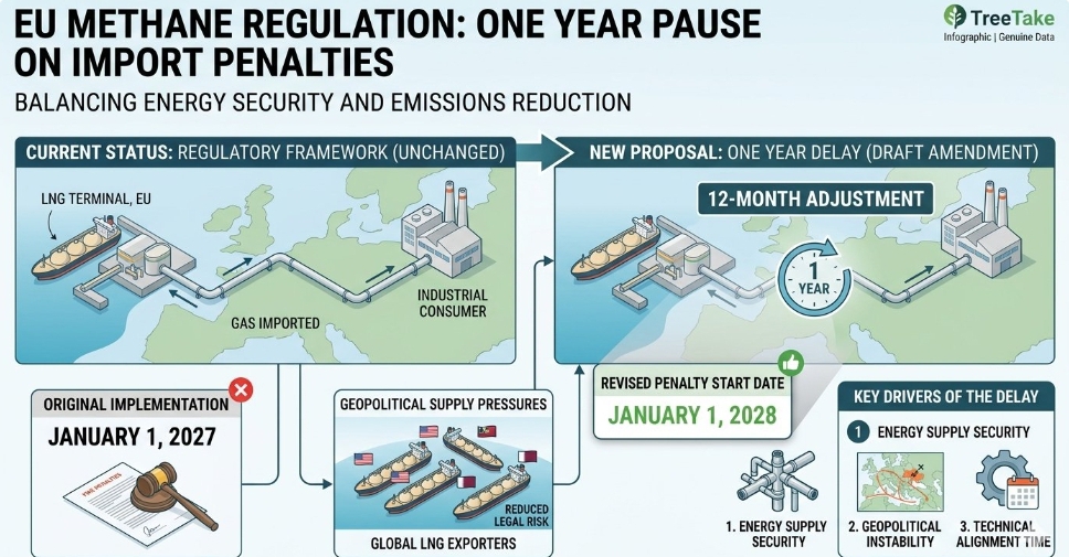 European Commission proposes one year pause on incoming methane import penalties