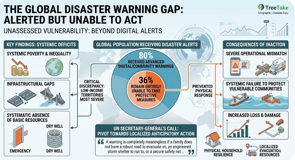 One in three people globally remain unable to respond to early disaster warnings
