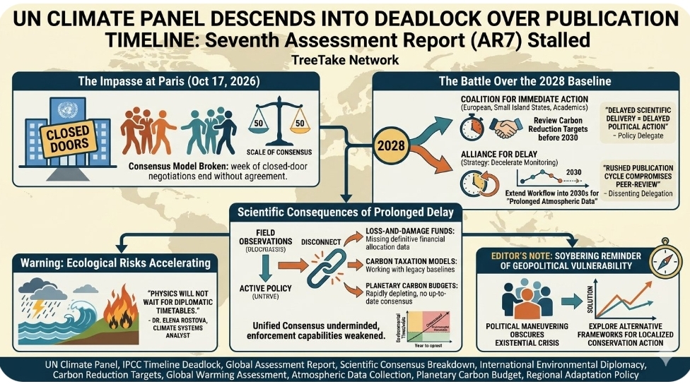 United Nations climate panel descends into deadlock over publication timeline for next global assessment report