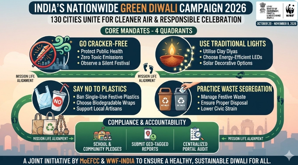 India launches nationwide 130 city Green Diwali Campaign to drastically curb toxic festive emissions