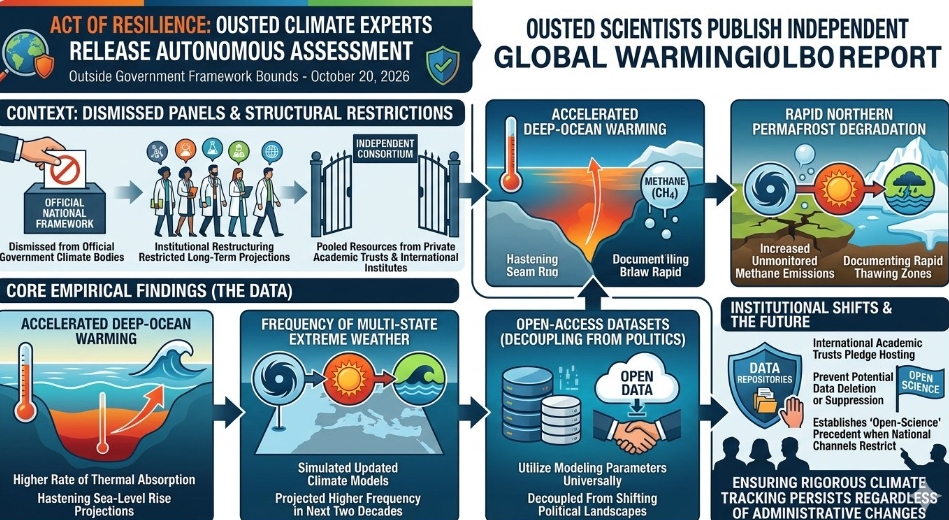 Ousted climate scientists publish independent global warming report outside national framework bounds
