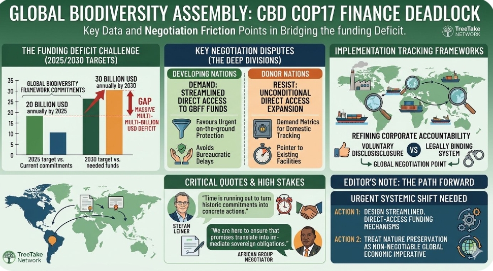 Deep divisions over funding targets stall progress at global biodiversity summit