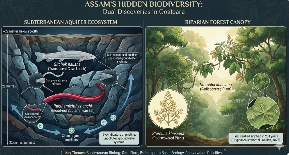 Subterranean ecosystems yield unknown species in Assam as ancient plant resurfaces