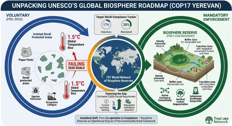 UNESCO unseils global biosphere roadmap at COP17 to enforce lagging biodiversity targets