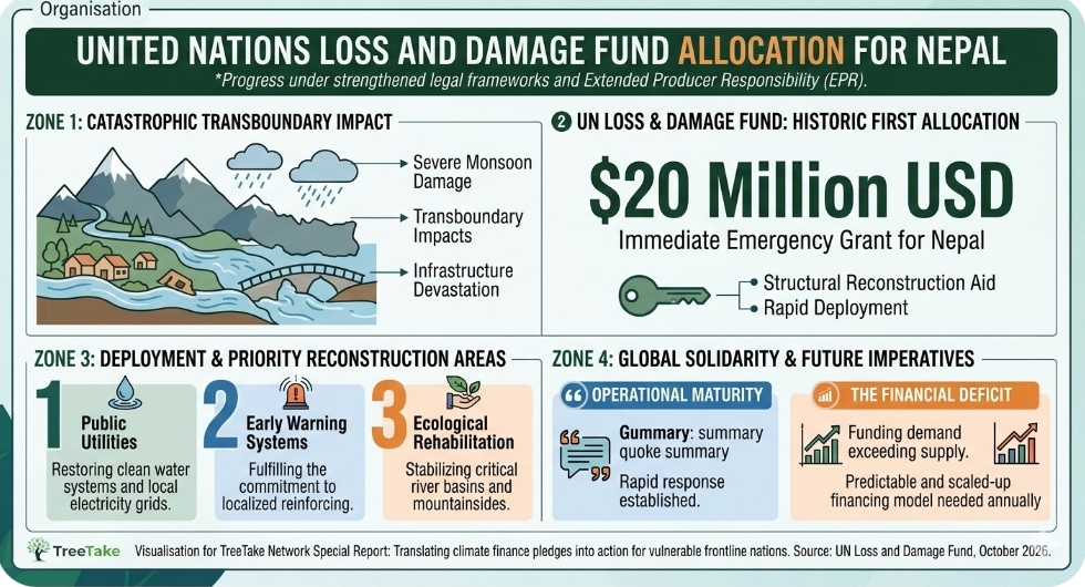 UN climate fund board authorises historic twenty million dollar package for Nepal following catastrophic transboundary flooding