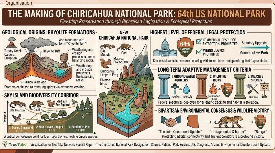 Bipartisan federal legislation safeguards Chiricahua ecosystem as newest national park