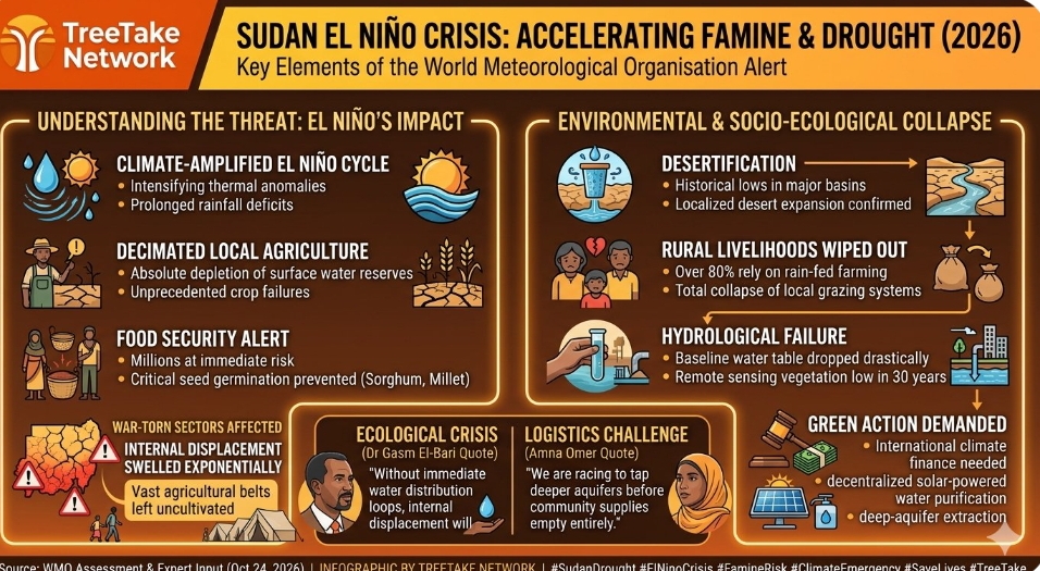 World Meteorological Organisation issues severe famine risk alert as El Nino drought devastates Sudan
