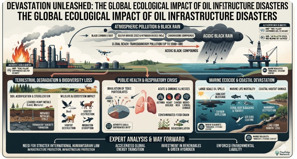 Wartime attacks and systemic industrial failures trigger catastrophic global energy shock and toxic chemical fallout