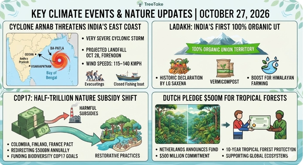 Severe Cyclonic Storm Arnab threatens eastern Indian coast with imminent landfall