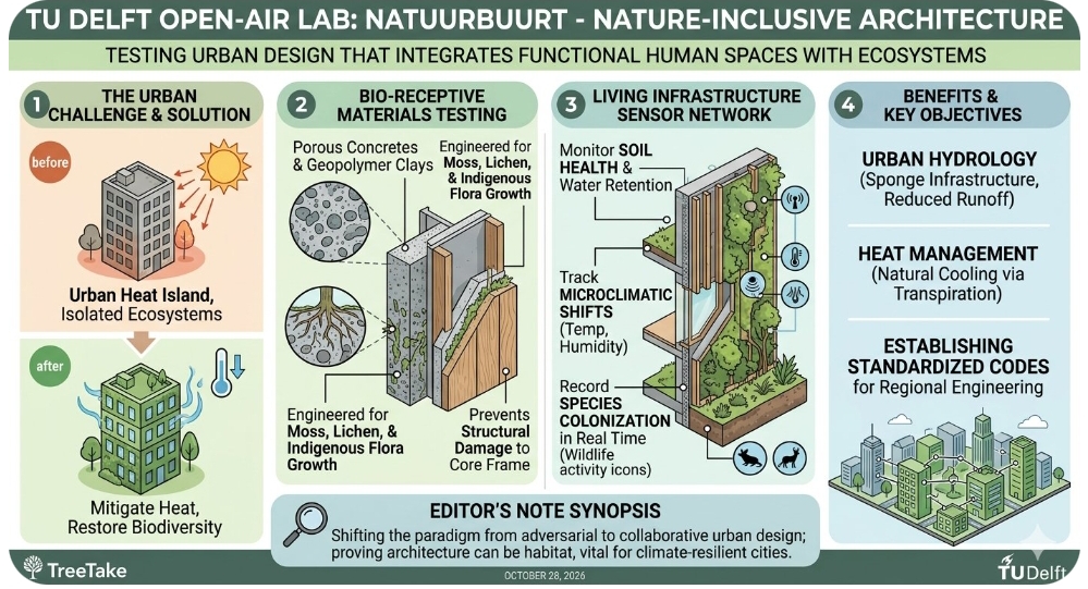 Delft University of Technology Opens NatuurBuurt Outdoor Green Architecture Laboratory