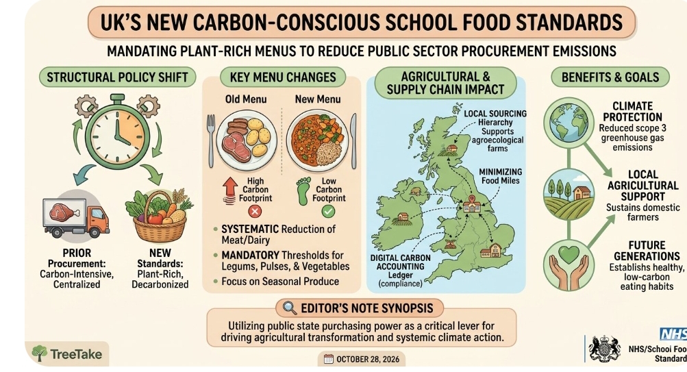 United Kingdom Launches Decarbonised School Food Standards to Curb Public Sector Procurement Emissions