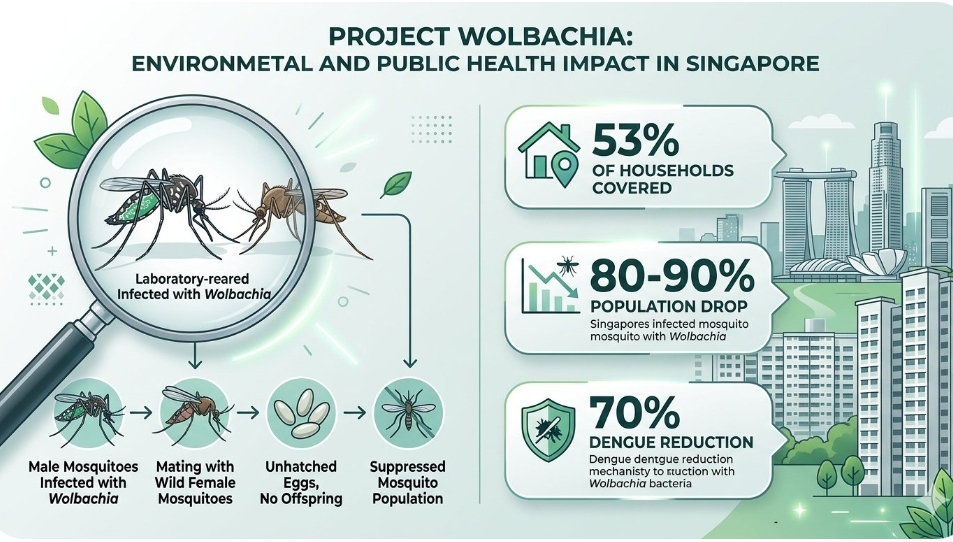 Project Wolbachia hits milestone covering over half of all households in Singapore