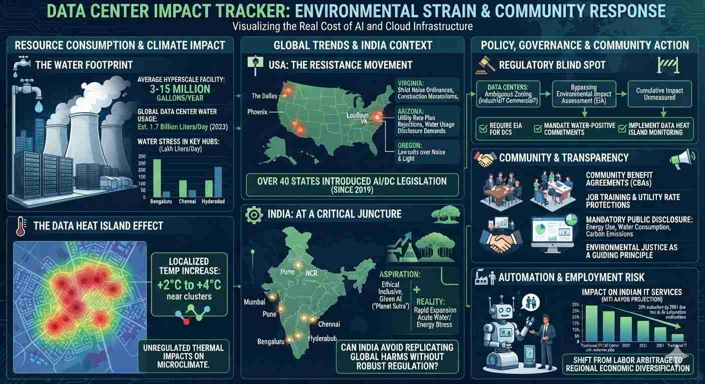 The Local Activism Challenges the Data Centre Boom in the US – Lessons for India